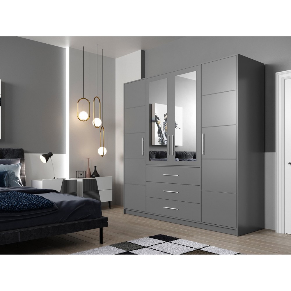 Ντουλάπα Bali 4D τετράφυλλη-Fusiko