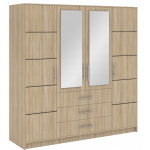 Ντουλάπα Bali 4D τετράφυλλη-Fusiko