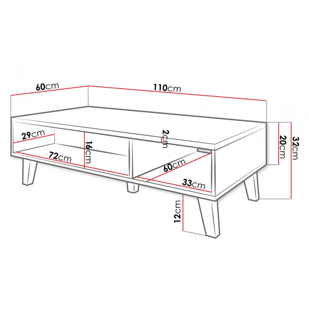 Τραπεζάκι σαλονιού Nord