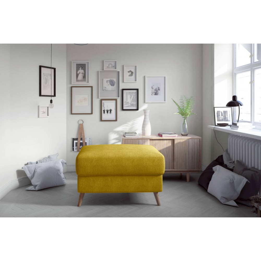 Πουφ Amelion-Moustardi 75x75x45