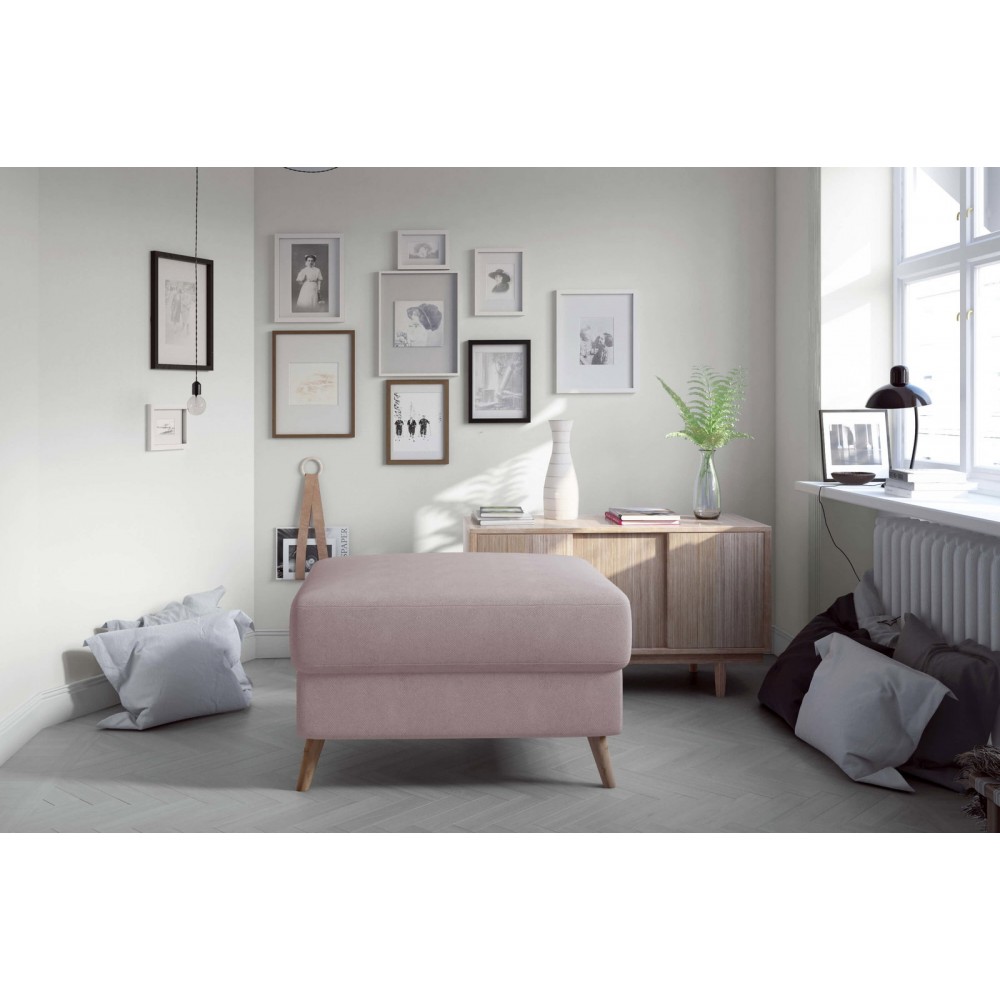 Πουφ Amelion-Roz 75x75x45
