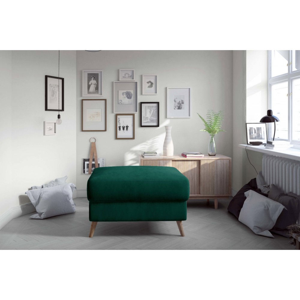 Πουφ Amelion-Prasino 75x75x45