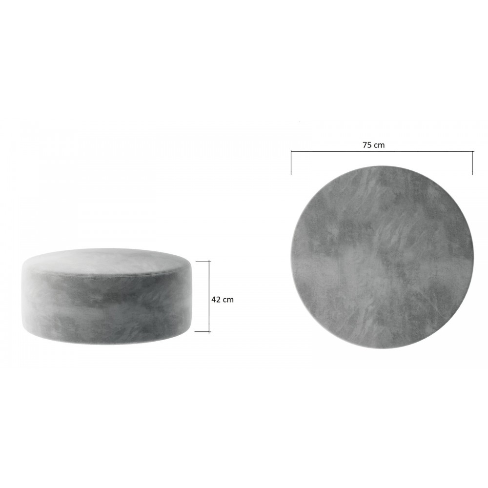 Πουφ Berino-Roz 75x75x42