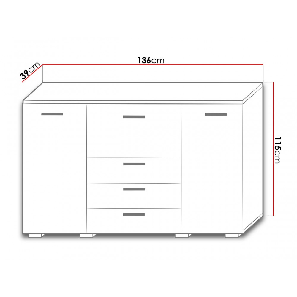 Μπουφές Bari-Leuko-Mauro