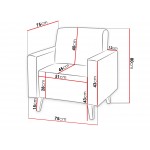 Πολυθρόνα Oviedo-Gkri