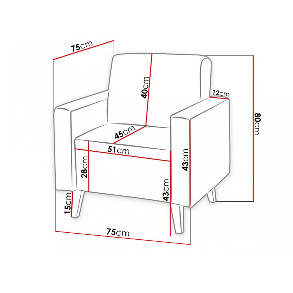 Πολυθρόνα Oviedo-Kafe