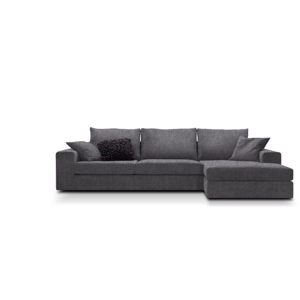 Γωνιακός καναπές Mission-Προσαρμόσιμη-250φ 165β εκ.-Γκρι