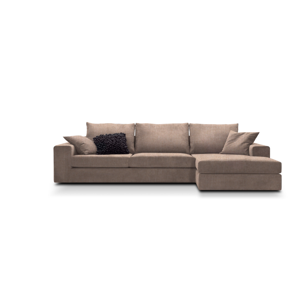 Γωνιακός καναπές Mission-Προσαρμόσιμη-230φ 145β εκ.-Μπεζ