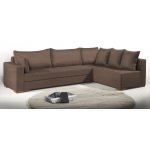 Γωνιακός καναπές Trendy-Δεξιά-265φ 165β εκ.-Σοκολατί