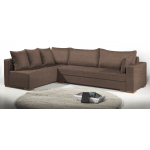 Γωνιακός καναπές Trendy-Δεξιά-285φ 185β εκ.-Σοκολατί
