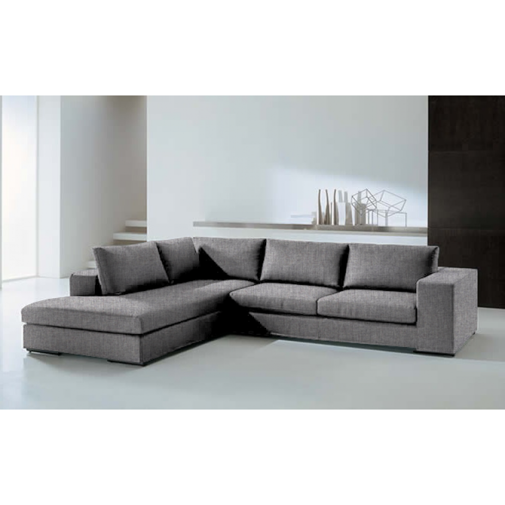 Γωνιακός καναπές Carla-Δεξιά-280φ 220β-Γκρι Anoixto