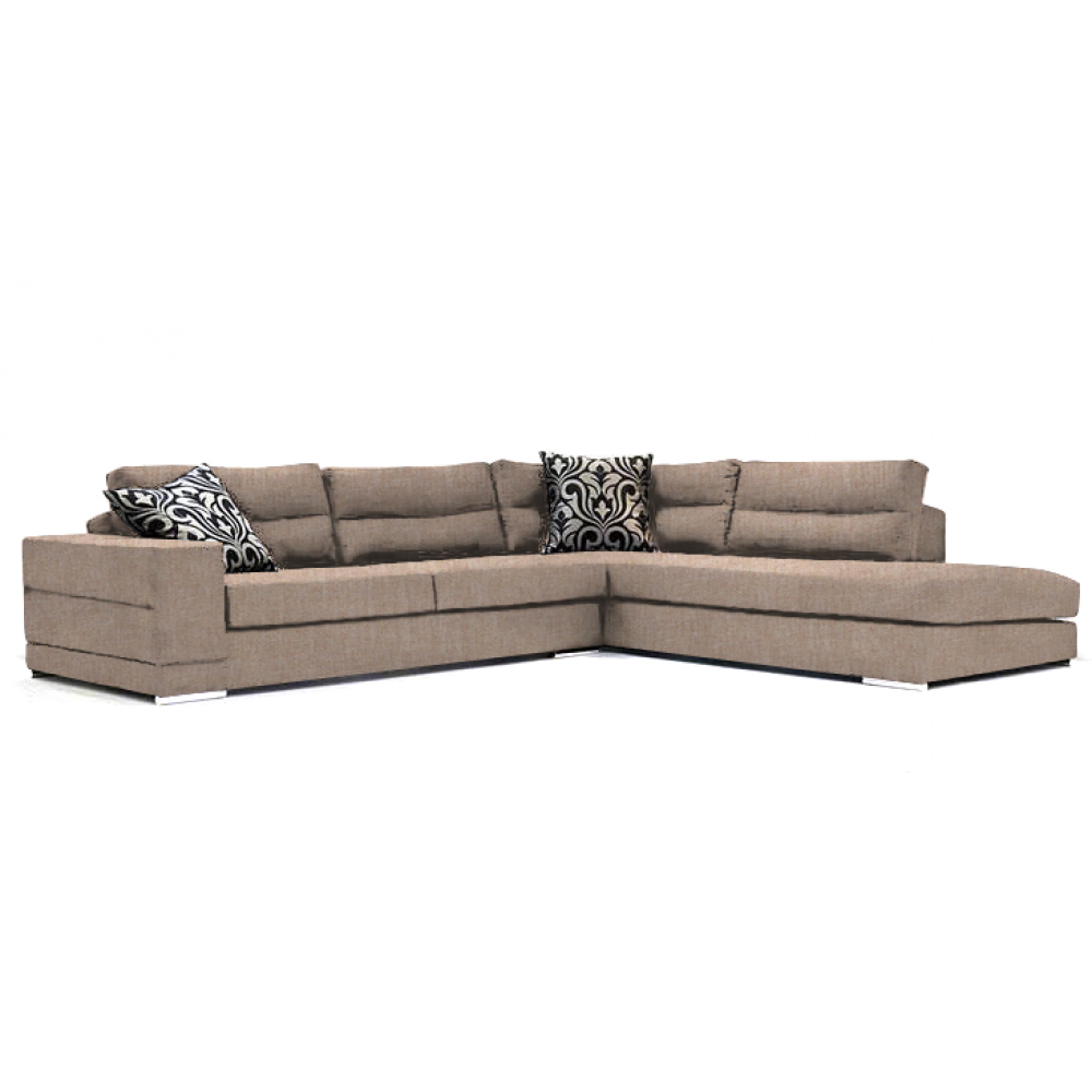 Γωνιακός καναπές Caza-Αριστερή-280φ 220β-Μπεζ