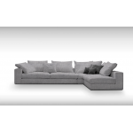 Γωνιακός καναπές Loft-Προσαρμόσιμη-295φ 165β εκ.-Γκρι Anoixto