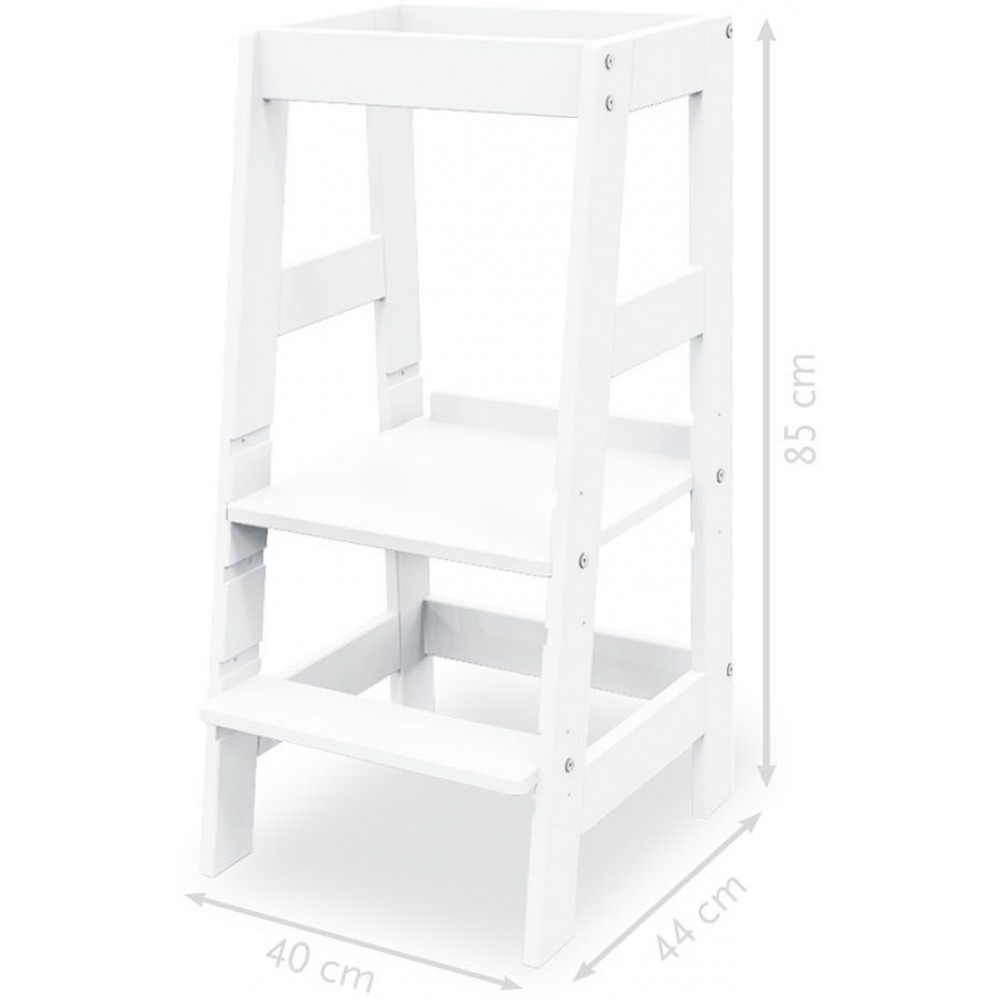 Παιδικό κάθισμα ψηλό ρυθμιζόμενο - Λευκό