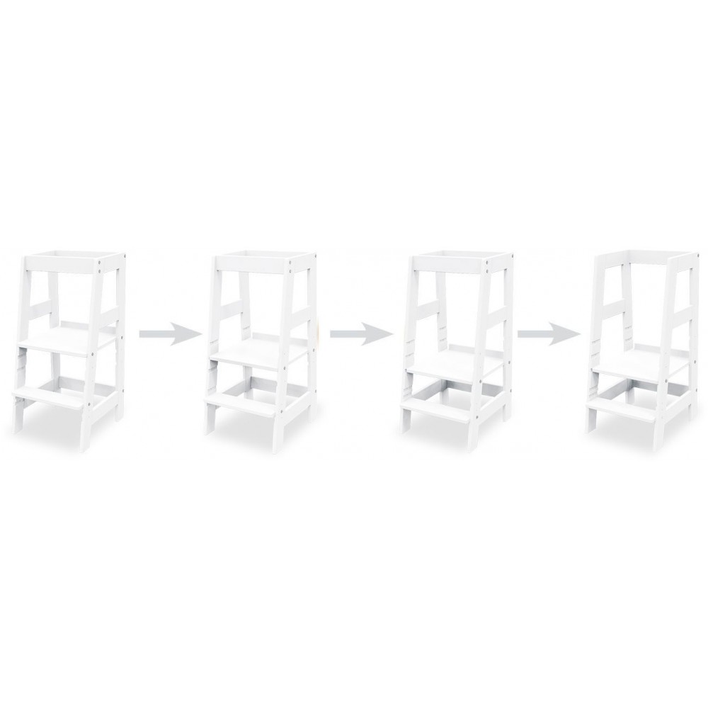 Παιδικό κάθισμα ψηλό ρυθμιζόμενο - Λευκό