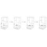 Παιδικό κάθισμα ψηλό ρυθμιζόμενο - Λευκό