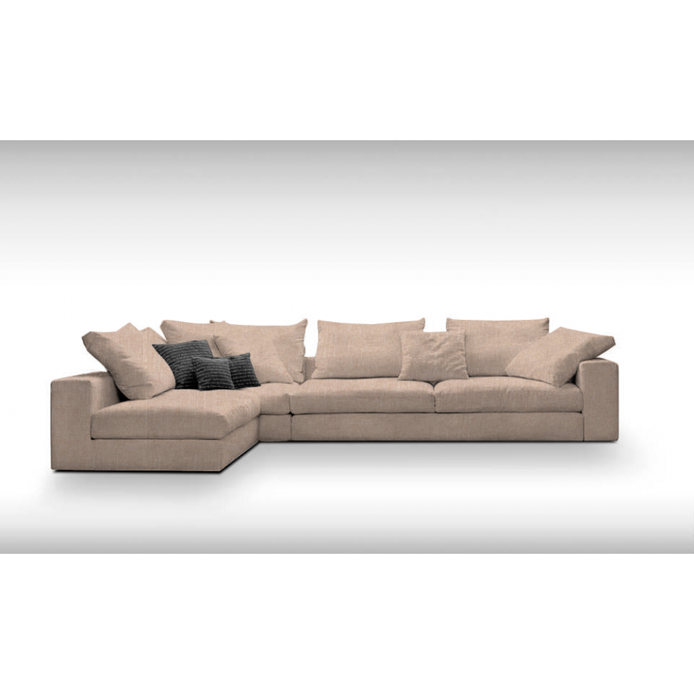 Γωνιακός καναπές Loft-Προσαρμόσιμη-295φ 165β εκ.-Μπεζ
