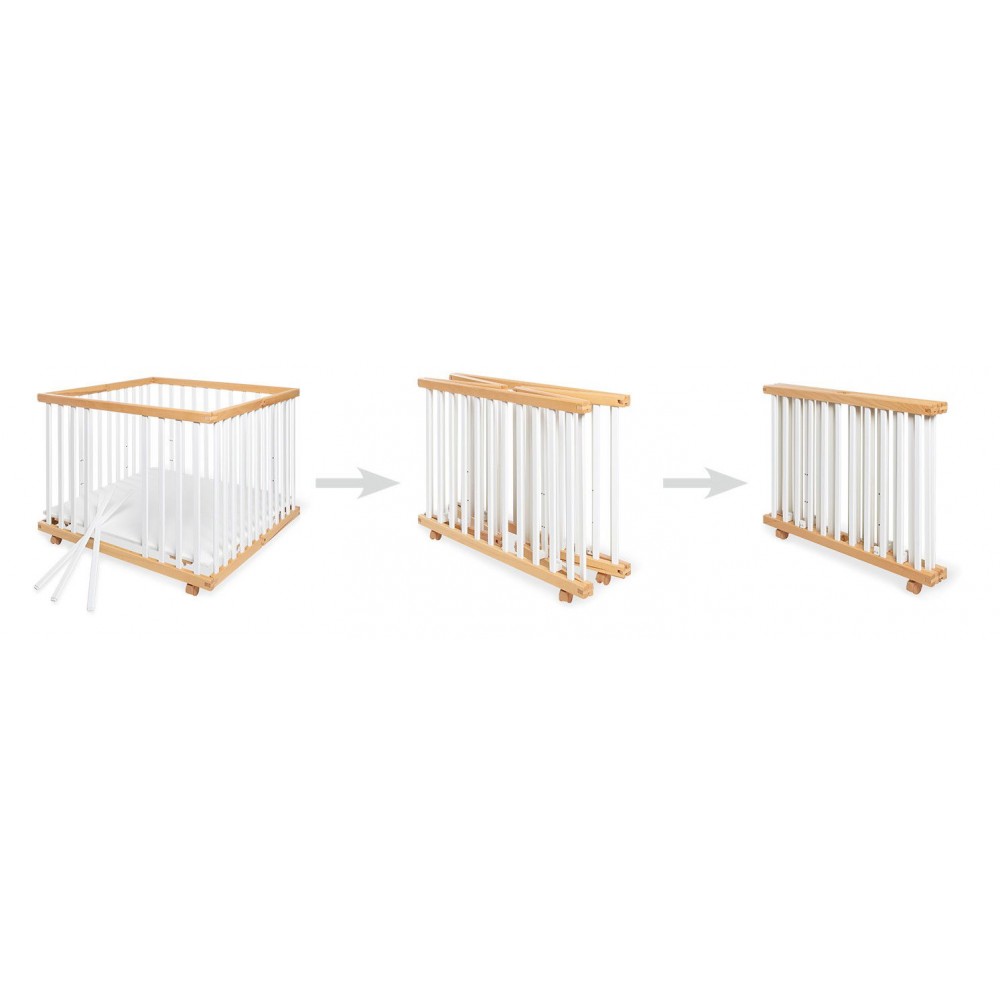 Παρκοκρέβατο Lexus - Φυσικό - Λευκό