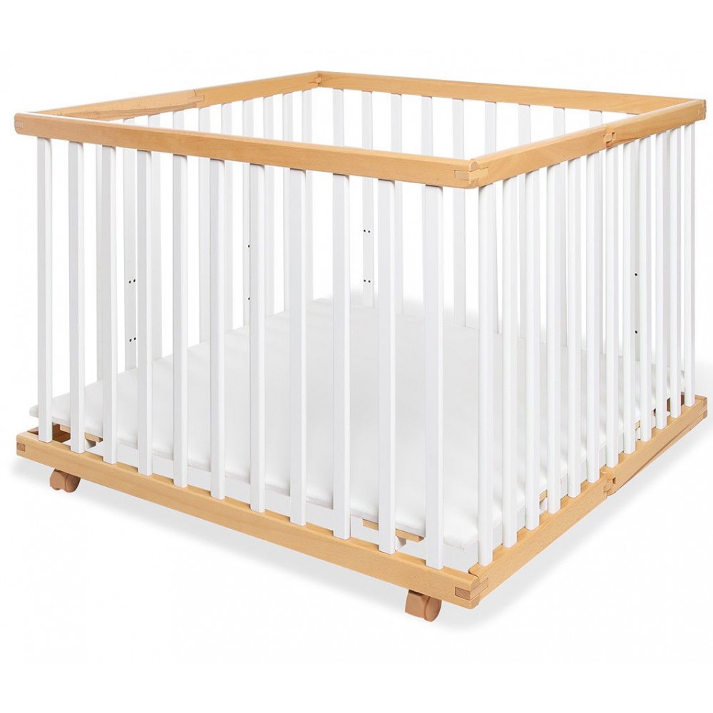 Παρκοκρέβατο Lexus - Φυσικό - Λευκό