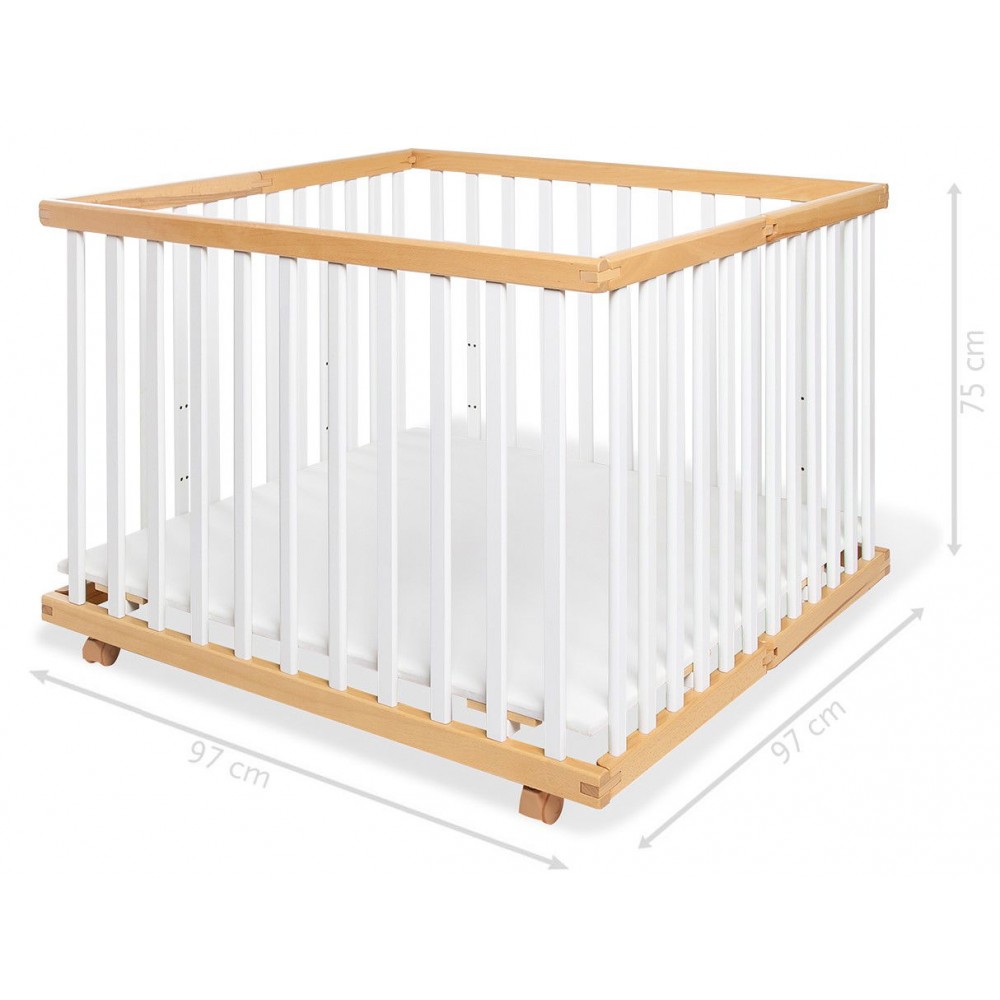 Παρκοκρέβατο Lexus - Φυσικό - Λευκό