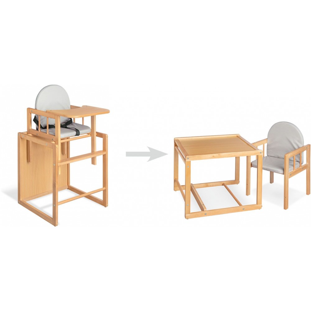 Πολυμορφική καρέκλα φαγητού Lene - Φυσικό