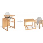 Πολυμορφική καρέκλα φαγητού Lene - Φυσικό