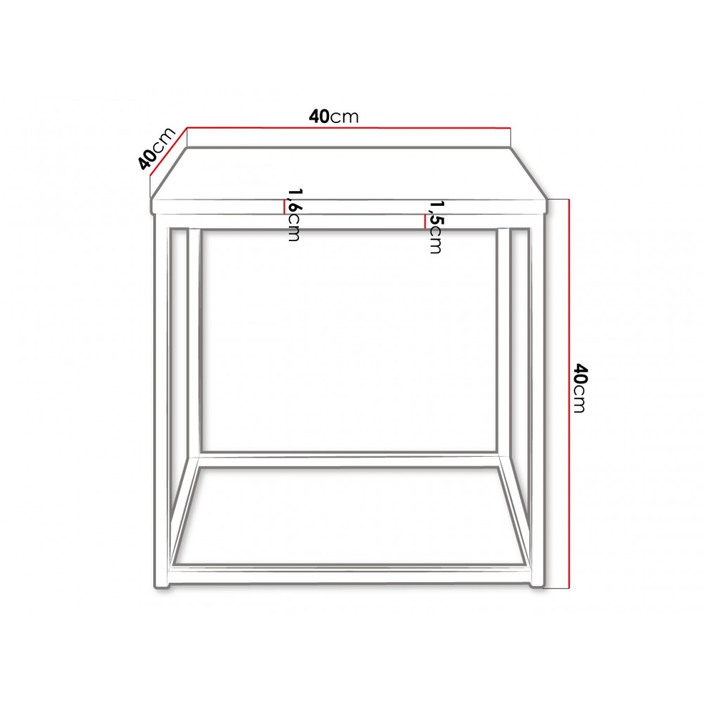 Τραπεζάκι σαλονιού Cubo S 40x40x40