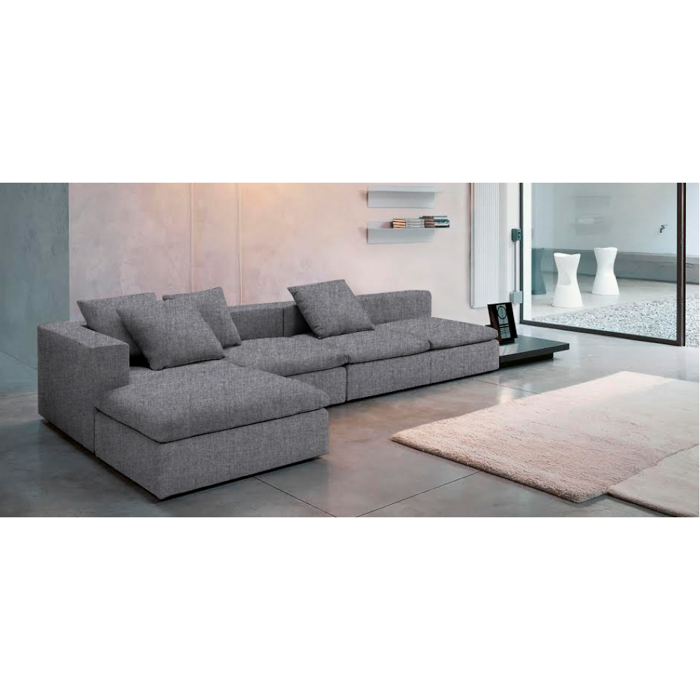 Γωνιακός καναπές Lory-280φ 135β εκ.-Γκρι