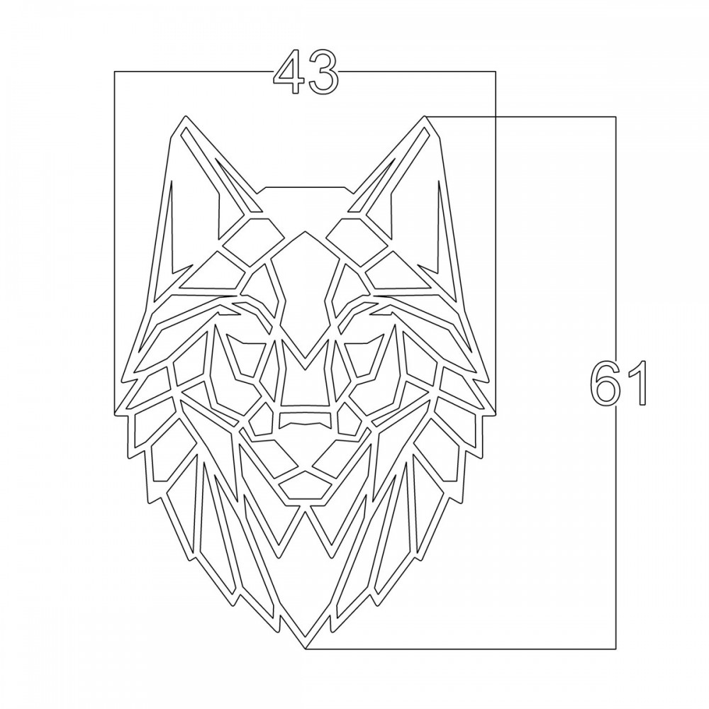 Διακοσμητικό τοίχου Wolf