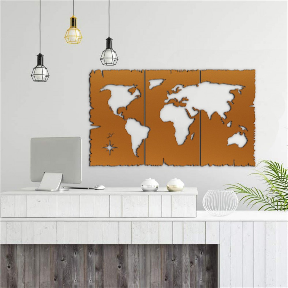 Διακοσμητικό τοίχου World map