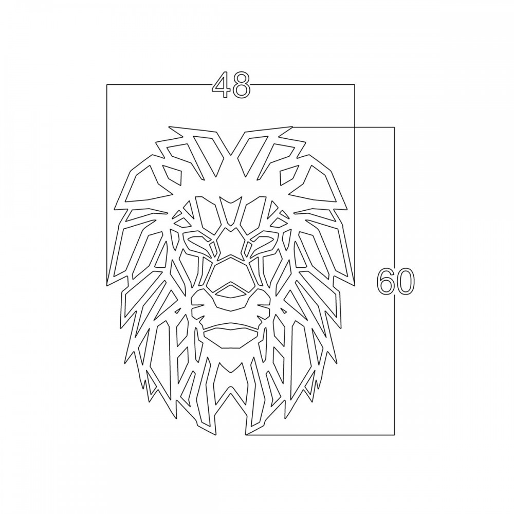 Διακοσμητικό τοίχου Lion