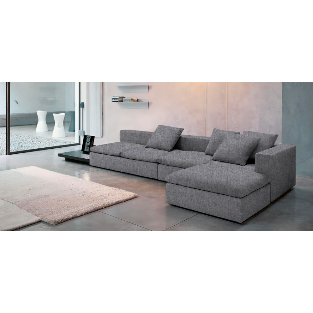 Γωνιακός καναπές Lory-300φ 155β εκ.-Γκρι