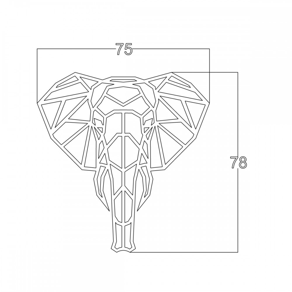 Διακοσμητικό τοίχου Elephant
