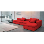 Γωνιακός καναπές Lory-280φ 135β εκ.-Κόκκινο