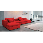 Γωνιακός καναπές Lory-300φ 155β εκ.-Κόκκινο