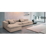 Γωνιακός καναπές Lory-300φ 155β εκ.-Μπεζ