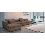 Γωνιακός καναπές Lory-300φ 155β εκ.-Σοκολατί
