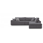 Γωνιακός καναπές Mission Plus-Προσαρμόσιμη-265φ 210β εκ.-Γκρι