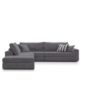 Γωνιακός καναπές Mission Plus-Προσαρμόσιμη-285φ 230β εκ.-Γκρι