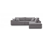 Γωνιακός καναπές Mission Plus-Προσαρμόσιμη-285φ 230β εκ.-Γκρι Anoixto