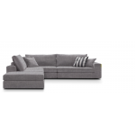 Γωνιακός καναπές Mission Plus-Προσαρμόσιμη-285φ 230β εκ.-Γκρι Anoixto