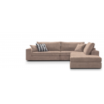 Γωνιακός καναπές Mission Plus-Προσαρμόσιμη-265φ 210β εκ.-Μπεζ