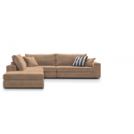 Γωνιακός καναπές Mission Plus-Προσαρμόσιμη-285φ 230β εκ.-Sand