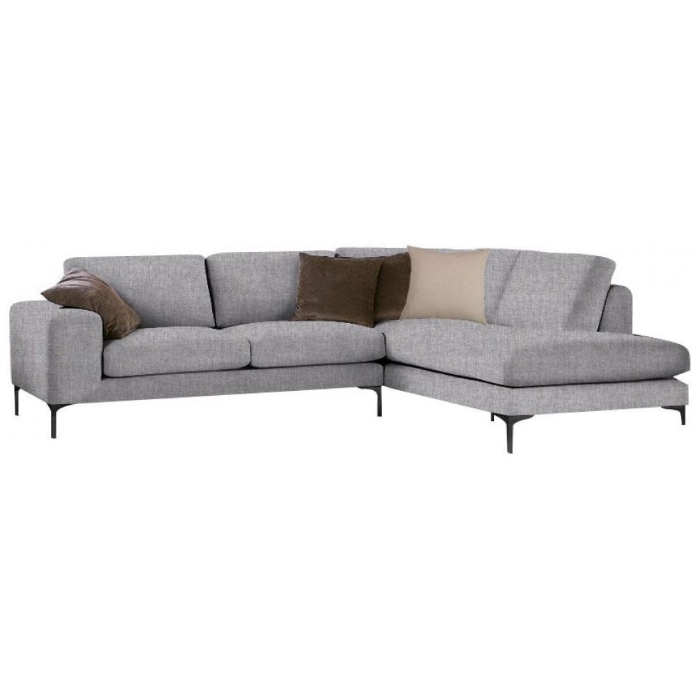 Γωνιακός καναπές Senso-Αριστερή-250φ 180β εκ.-Γκρι Anoixto