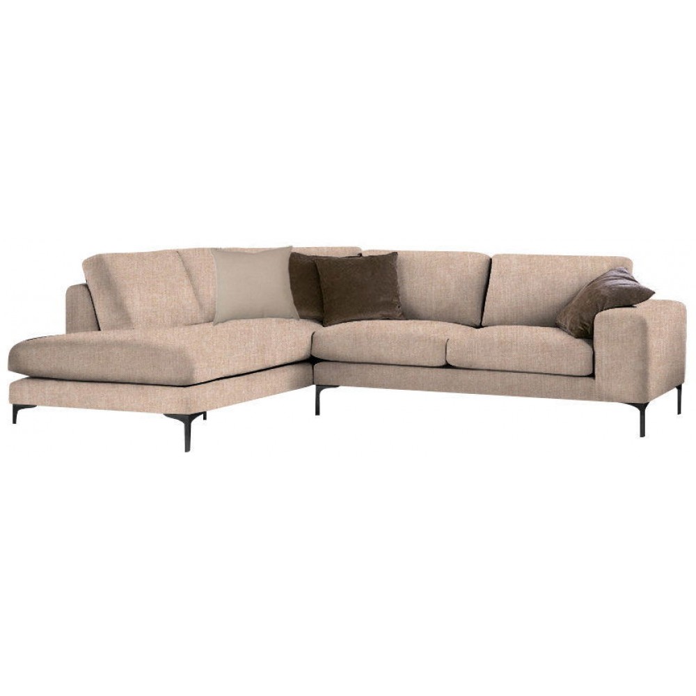 Γωνιακός καναπές Senso-Δεξιά-270φ 200β εκ.-Μπεζ