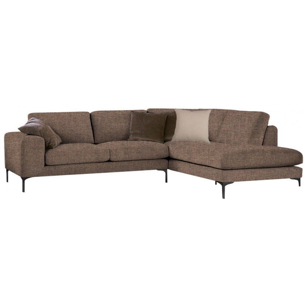 Γωνιακός καναπές Senso-Αριστερή-270φ 200β εκ.-Σοκολατί