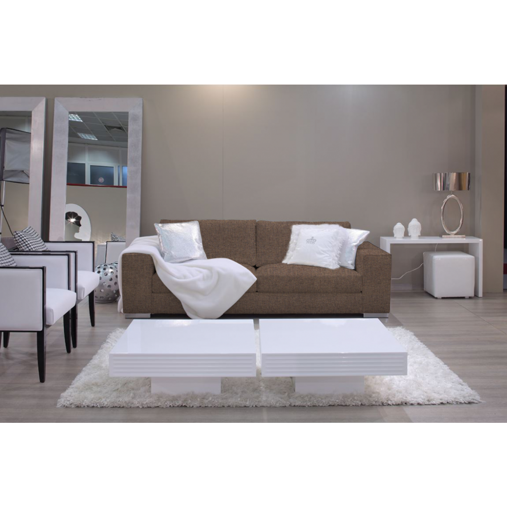 Καναπές Fantasy Διθέσιος-145φ 90β εκ.-Σοκολατί