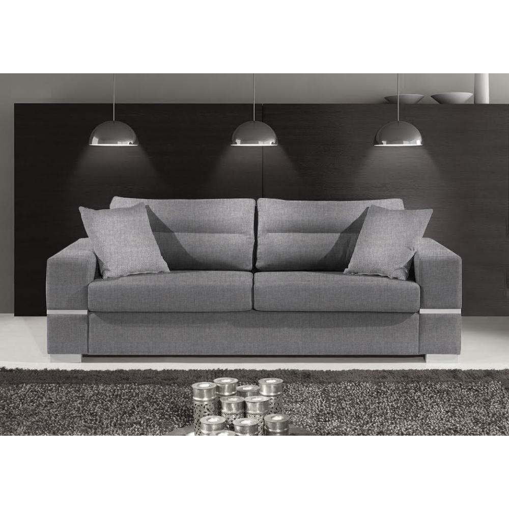 Καναπές Φένια Διθέσιος-145φ 90β εκ.-Γκρι Anoixto