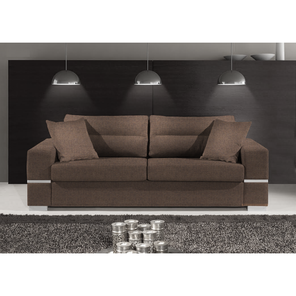 Καναπές Φένια Διθέσιος-145φ 90β εκ.-Σοκολατί