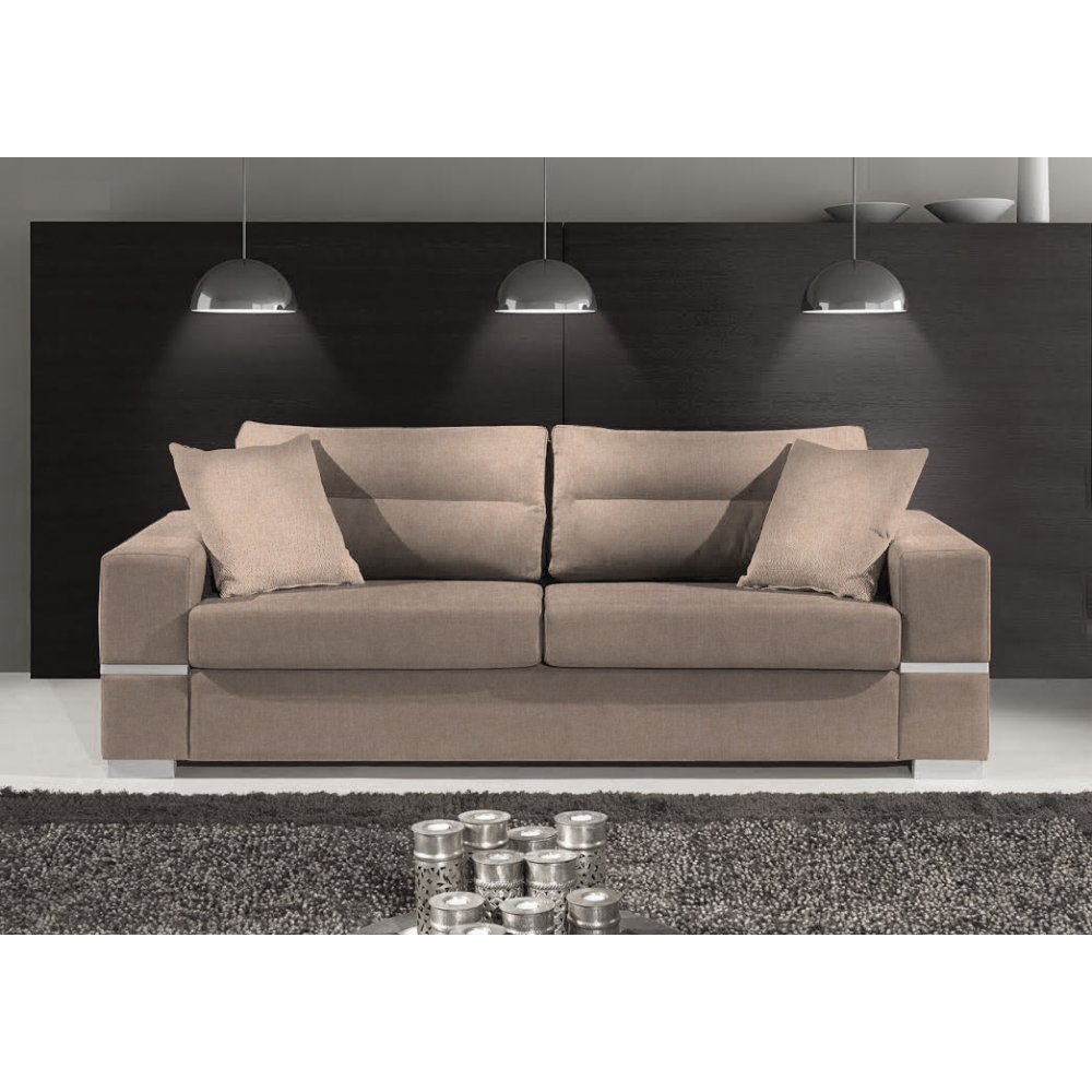 Καναπές Φένια Τριθέσιος-210φ 90β εκ.-Μπεζ